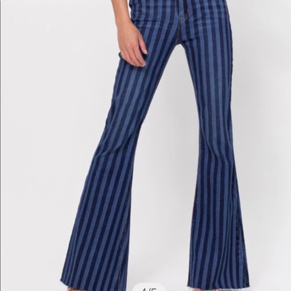 Cello striped flares